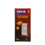 SOGO JPN-331 Rechargeable LED Lantern with evenly distributed focus illuminating a campsite with bright, uniform light.