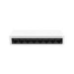 Tenda S108 - 8-Port Ethernet Switch in compact dome-shaped casing, ideal for home, office, or dorm network expansion.