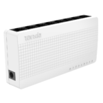 Tenda S108 - 8-Port Ethernet Switch in compact dome-shaped casing, ideal for home, office, or dorm network expansion.
