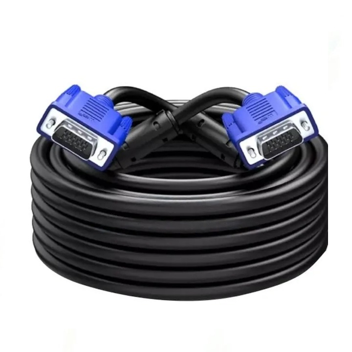 VGA Cable 20 Meter VGA Cable 20 Meter - Male to Male, high-resolution support, durable design, gold-plated connectors, versatile use, 20m length.