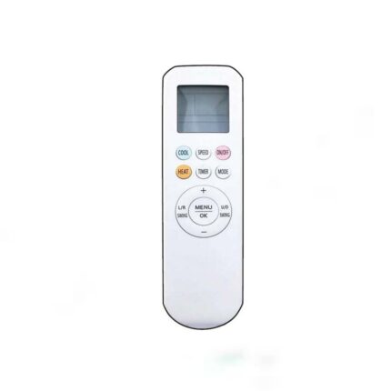 EcoStar YKR-T/121E AC Remote for AUX air conditioners, no setup needed, 8-10m range, durable design.