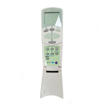 LG 6711A90032L AC Remote for LG air conditioners, ABS build, LCD display, 7 buttons, no setup, 2 AAA batteries.