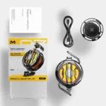 MEMO CX07 Mobile Cooling Fan with RGB lights, cooling a smartphone during gaming, featuring ice-cooling tech and universal clips.