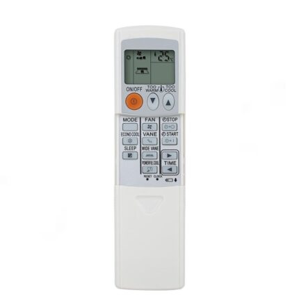 MITSUBISHI KD06ES AC Remote for Mitsubishi ACs, ABS build, 7 buttons, no setup needed, powered by 2 AAA batteries.