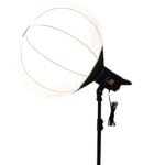 Plokama PK-400S LED Light with 65cm softbox, delivering evenly distributed focus for professional photography and videography.