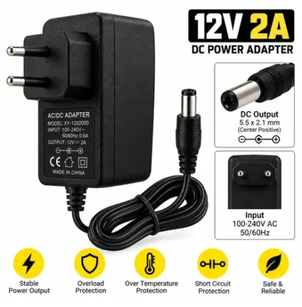 12V 2A DC Power Adapter